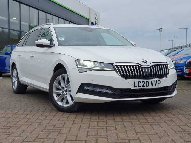 Skoda Superb 1.5 TSI 150ps SE Technology DSG Estate Estate Petrol Candy White